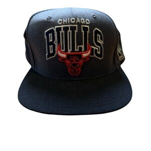 Chicago Bulls NBA Wool Blend SnapBack Gray Mitchell & Ness Hardwood Classics Hat